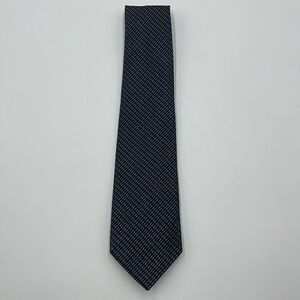 Blue and black 100% silk axist necktie